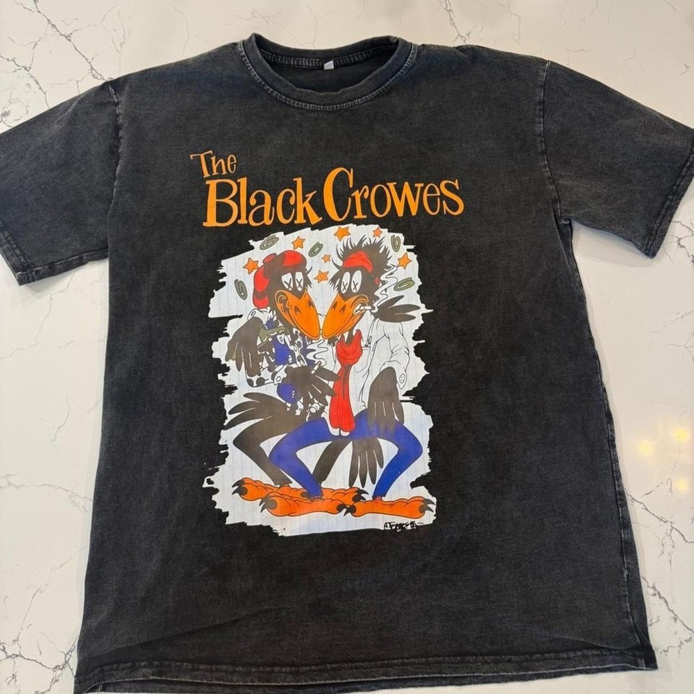 The Black Crowes Vintage Wash Graphic Band T-Shirt Rock Music Tee